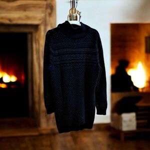 Ralph Lauren tunic sweater mock neck with metallic flecks